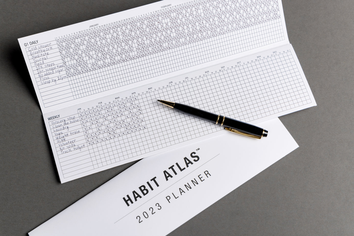 2023 Habit Atlas Folding Planner